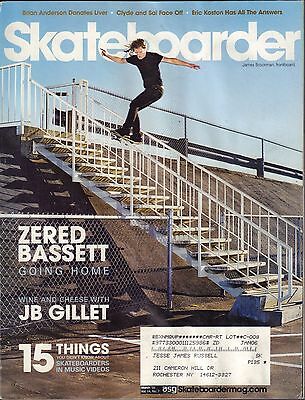 Skateboarder March 2005 Zered Bassett, JB Gillet w/ML VG 070816DBE2