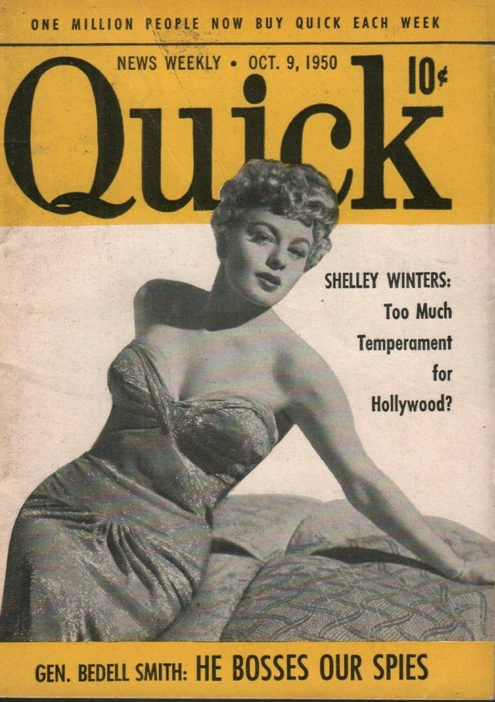 Quick News Weekly October 9 1950 Shelley Winters Cheesecake Pin Up 070819AME