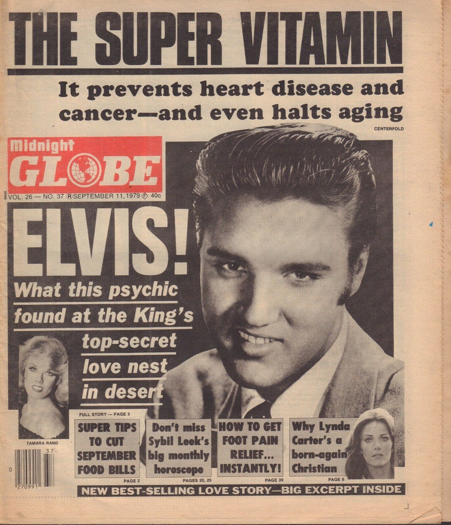 Midnight Globe Magazine Elvis Presley Tamara Rand September 1979 013018nonr2
