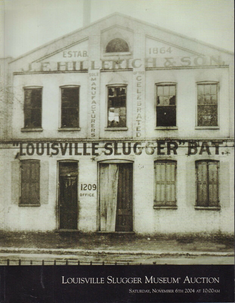 Hunt Louisville Slugger Auction Catalog November 2004 080717nonjhe