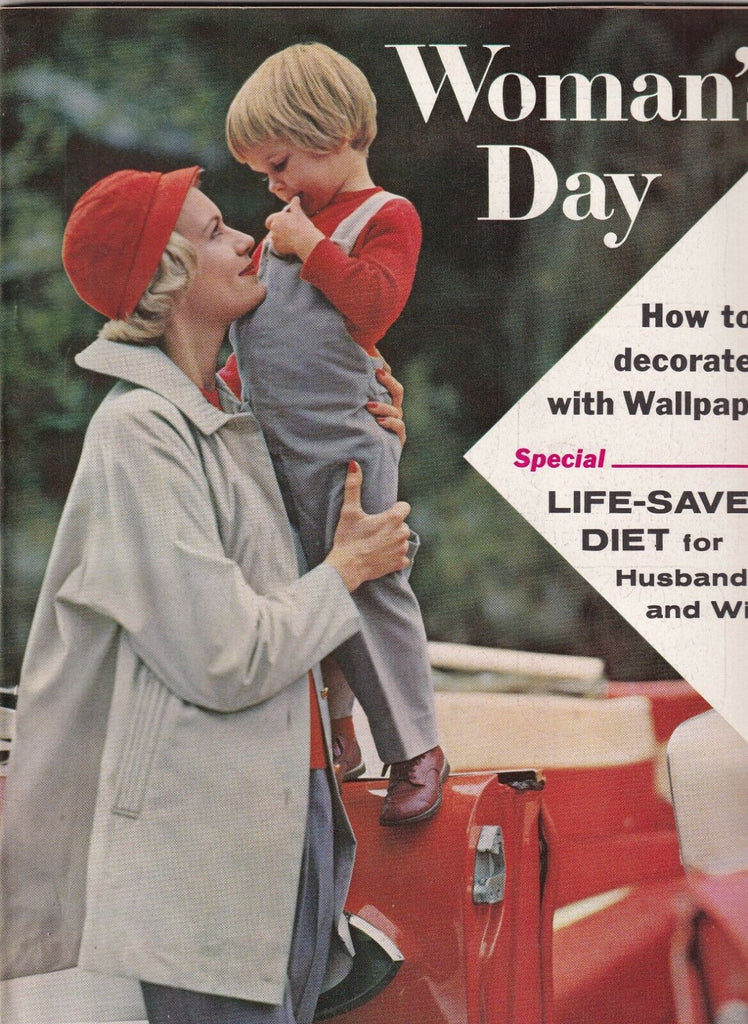 Woman's Day Mag How To Decorate Wallpaper January 1958 100719nonr