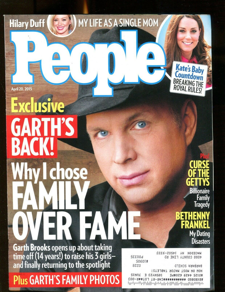 People Magazine April 20 2015 Garth Brooks EX w/ML 122216jhe