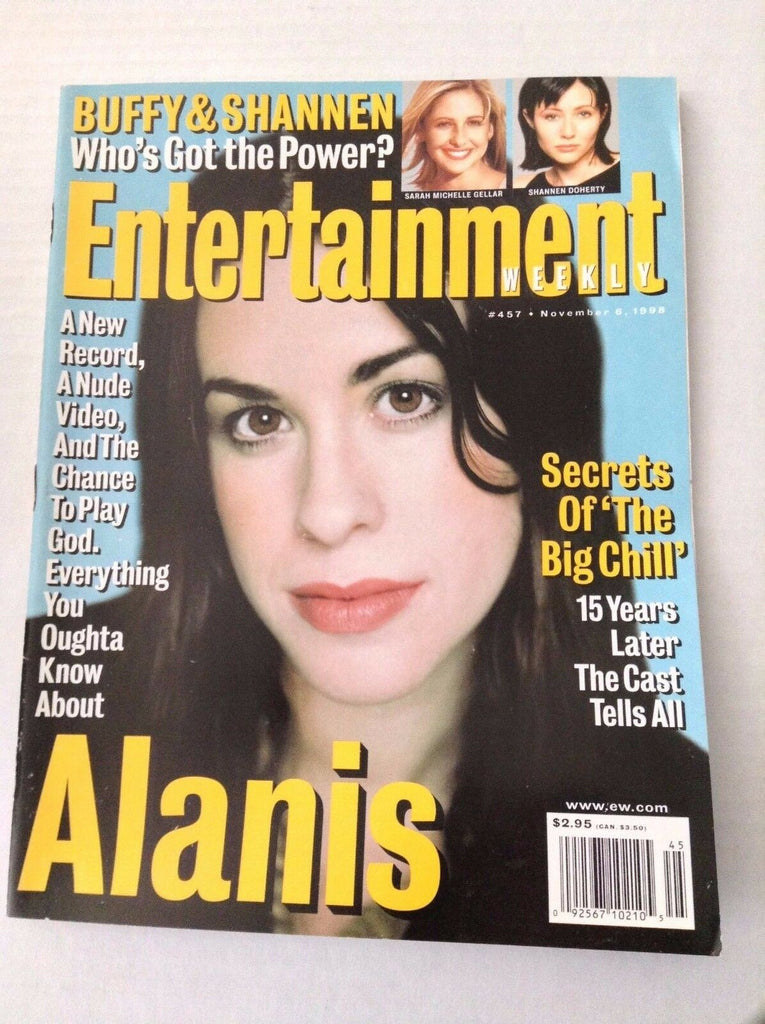 Entertainment Weekly Magazine Alanis November 6, 1998 031917NONRH