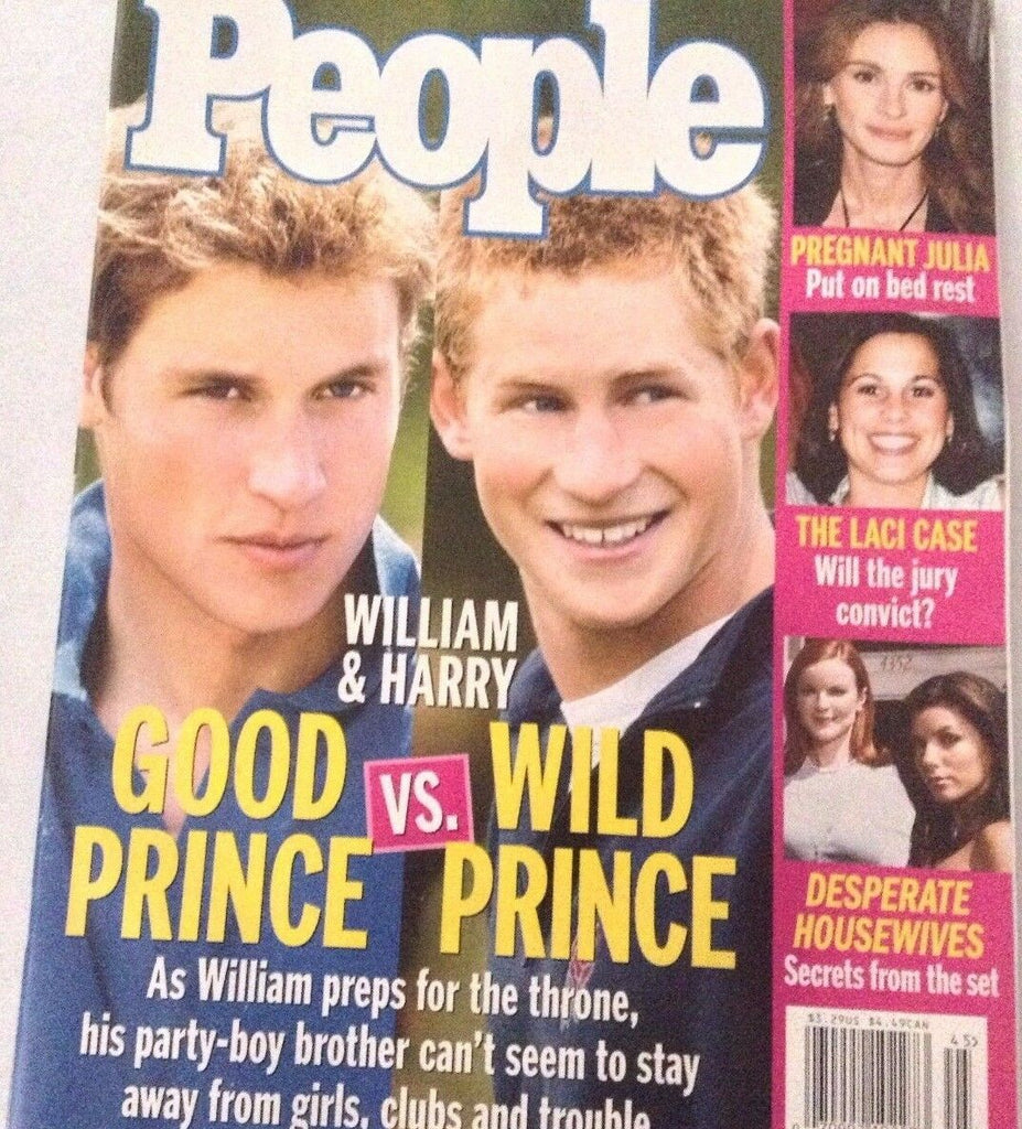People Magazine William & Harry Julia Roberts November 8, 2004 NO ML 072317nonrh