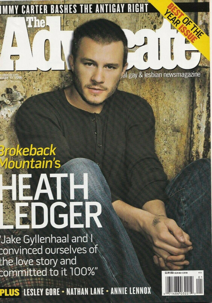 The Advocate January 17 2006 Heath Ledger Jimmy Carter 060719DBE