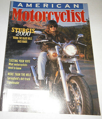 American Motorcyclist Magazine Sturgis 2000 The Hills November 2000 071414R