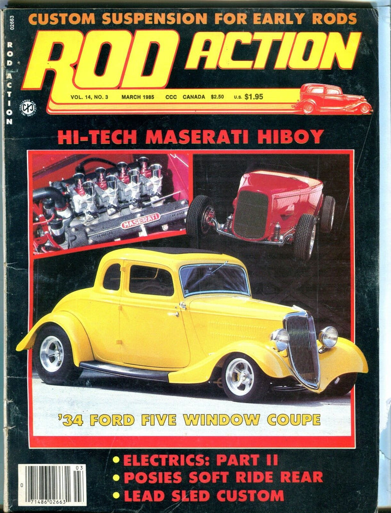 Rod Action Magazine March 1985 '34 Ford Coupe EX No ML 031017nonjhe