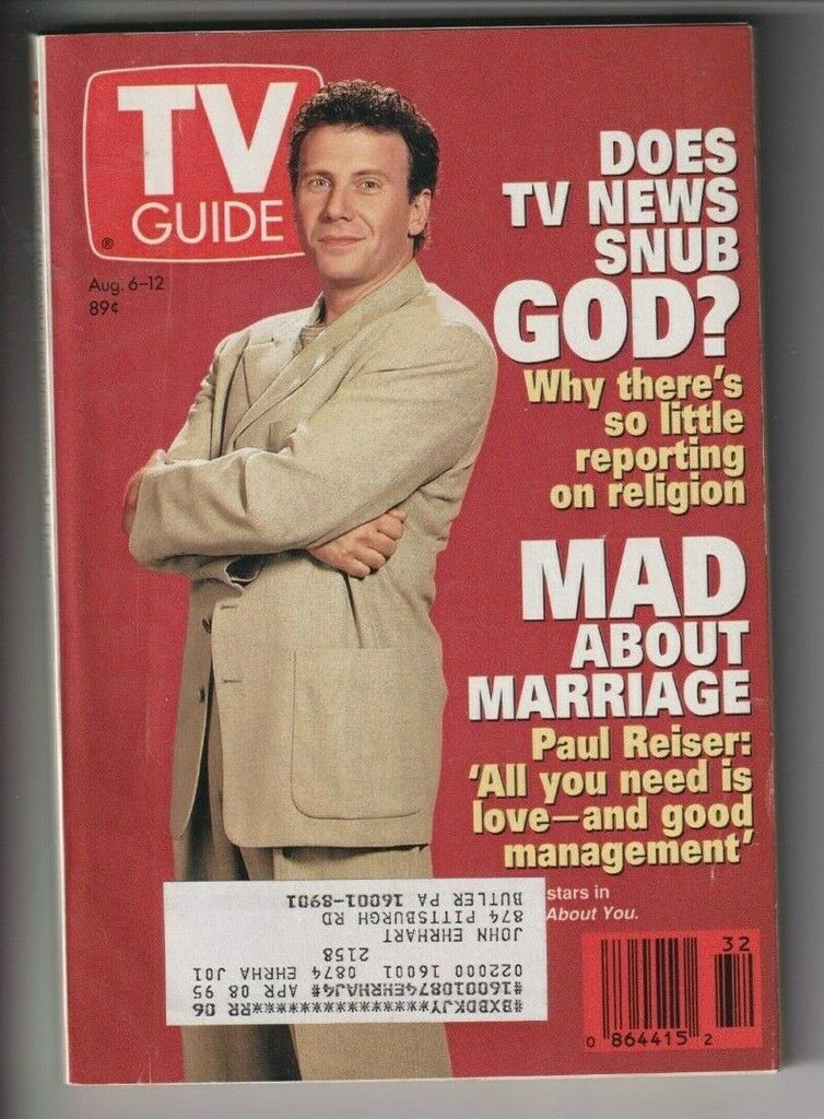 Tv Guide Mag Paul Reiser August 6-12, 1994 110519nonr