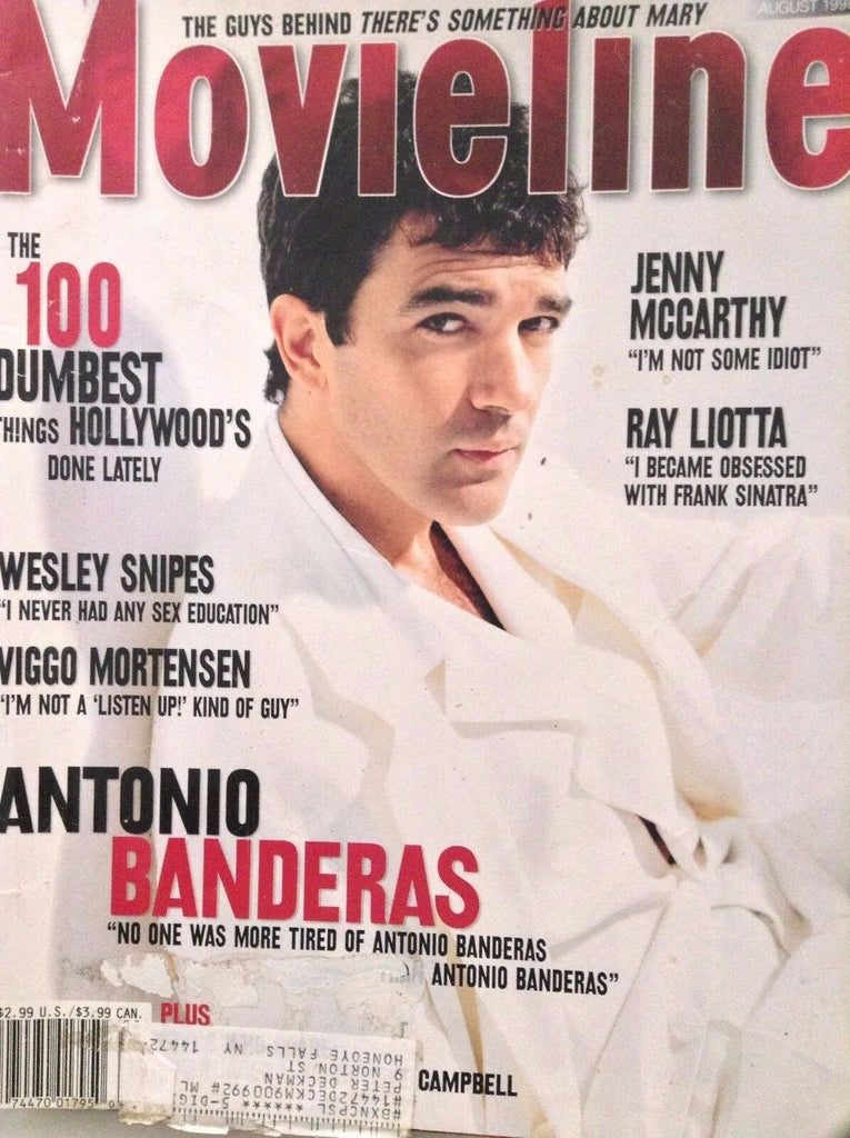 Movieline Magazine Antonio Banderas Jenny McCarthy August 1998 102117nonrh