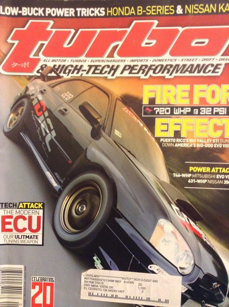 Turbo Magazine Fire For Effect EVO vIIIs January 2006 020518nonrh