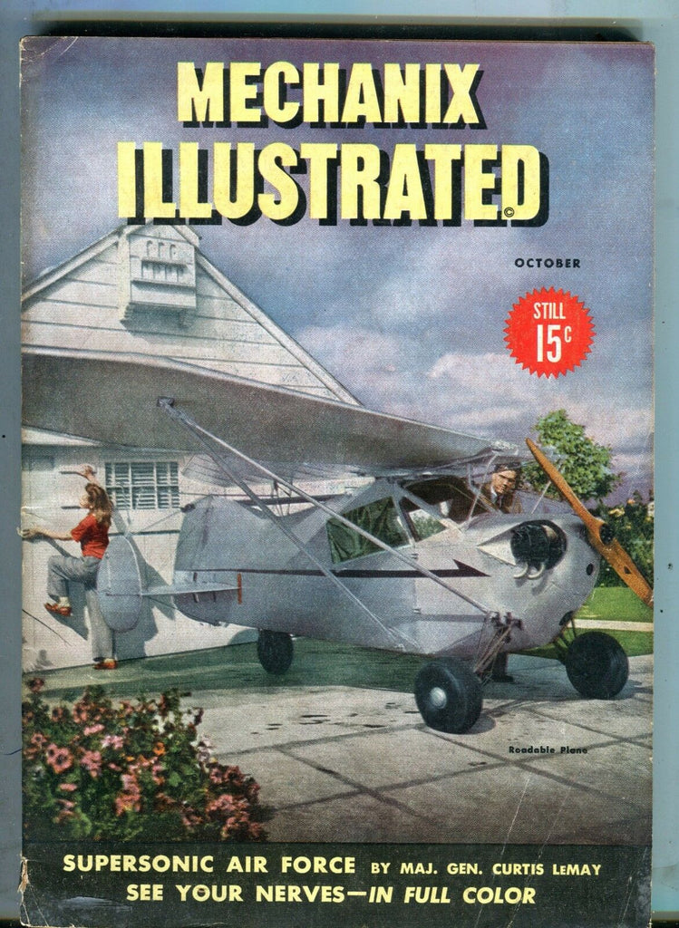 Mechanix Illustrated Magazine October 1946 Roadable Plane 062017nonjhe
