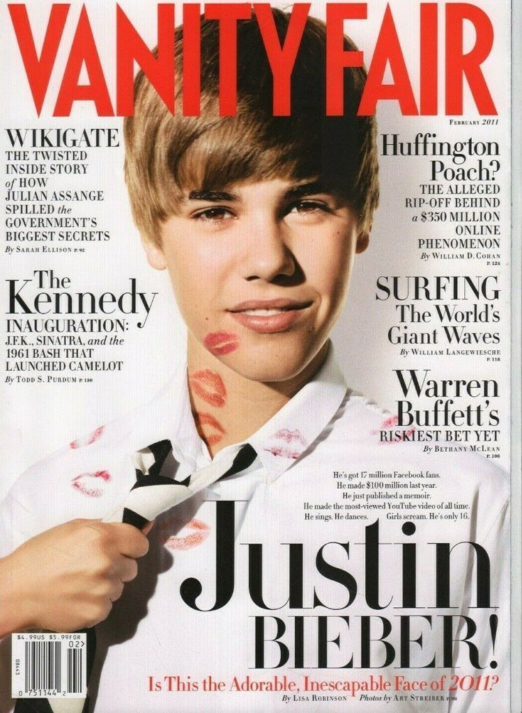 Vanity Fair February 2011 Justin Bieber John F Kennedy Warren Buffett 061919DBE