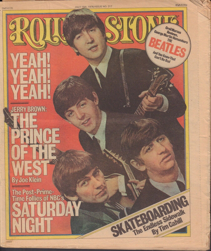 Rolling Stone Magazine The Beatles John Lennon July 15, 1976 NO ML 013018nonr2