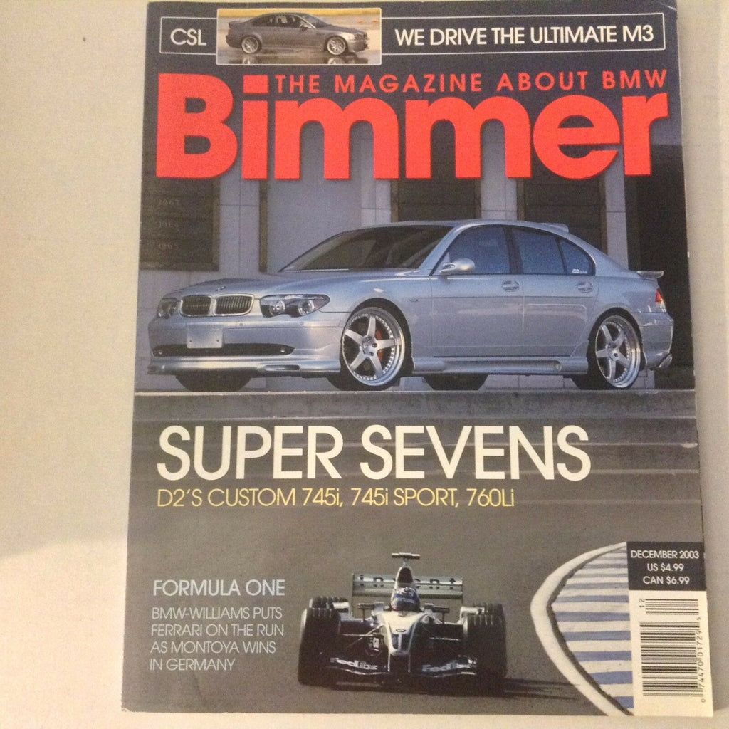 Bimmers BMW Magazine D2's Custom 745i & Sport December 2003 052617nonrh2