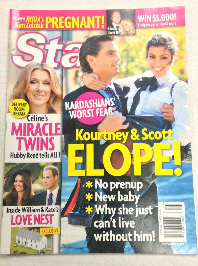 Star Magazine Celine Dion Kourtney Kardashian November 8, 2010 122016R2