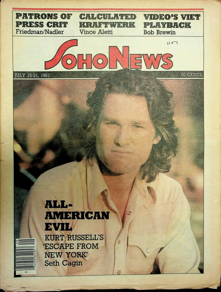 Soho News NYC July 15-21 1981 Kurt Russell Anna KAvan 091120ame