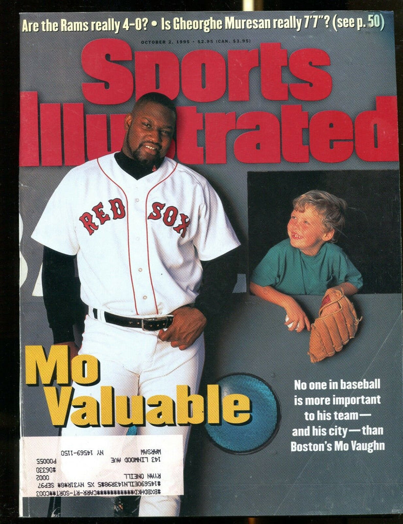 Sports Illustrated Magazine October 2 1995 Mo Vaughn EX w/ML 122816jhe