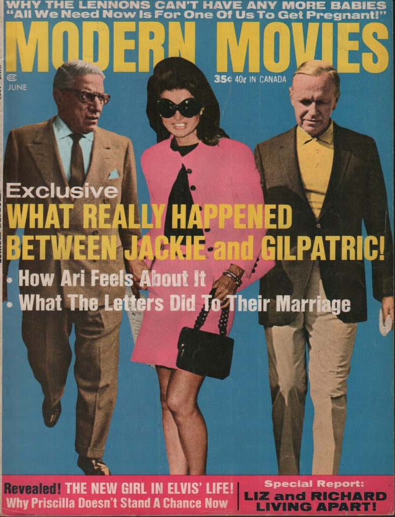 Modern Movies June 1970 Jackie Kennedy Gilpatric Ari Onassis Elvis 062019AME2