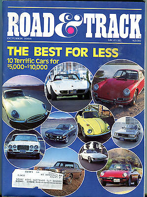 Road & Track Magazine October 1984 The Best For Less VGEX 010516jhe