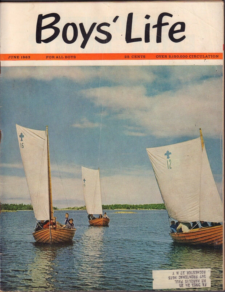 Boy's Life June 1963 Sailing. w/ML 011617DBE