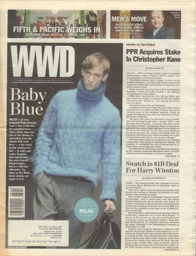 WWD January 15 2013 Davide Maestri Miles Socha Joelle Diderich 021419DBE2