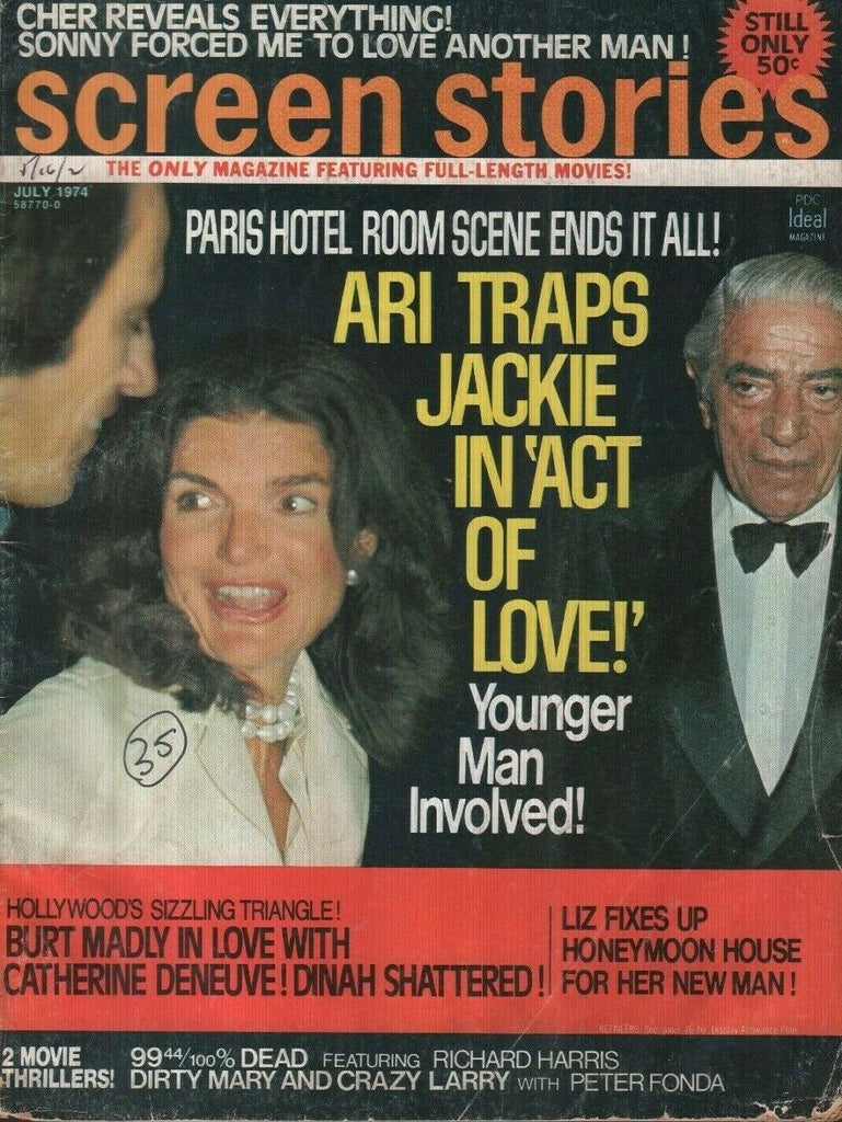 Screen Stories July 1974 Jackie Kennedy Onassis Elizabeth Taylor 070119AME