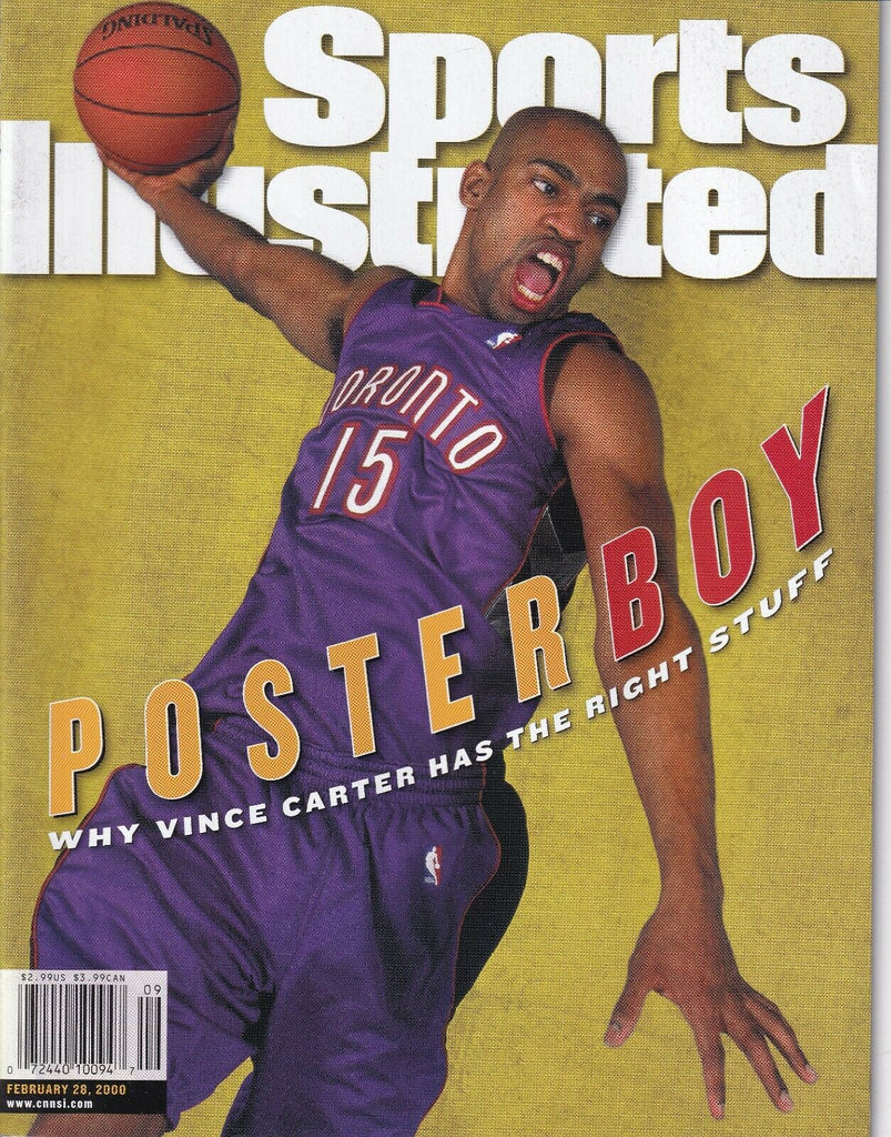 Sports Illustrated Magazine Vince Carter Poster Boy February 28, 2000 022019nonr