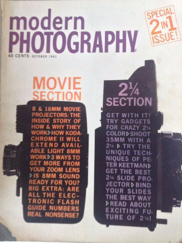 Modern Photography Magazine Movie Section October 1961 082617nonrh