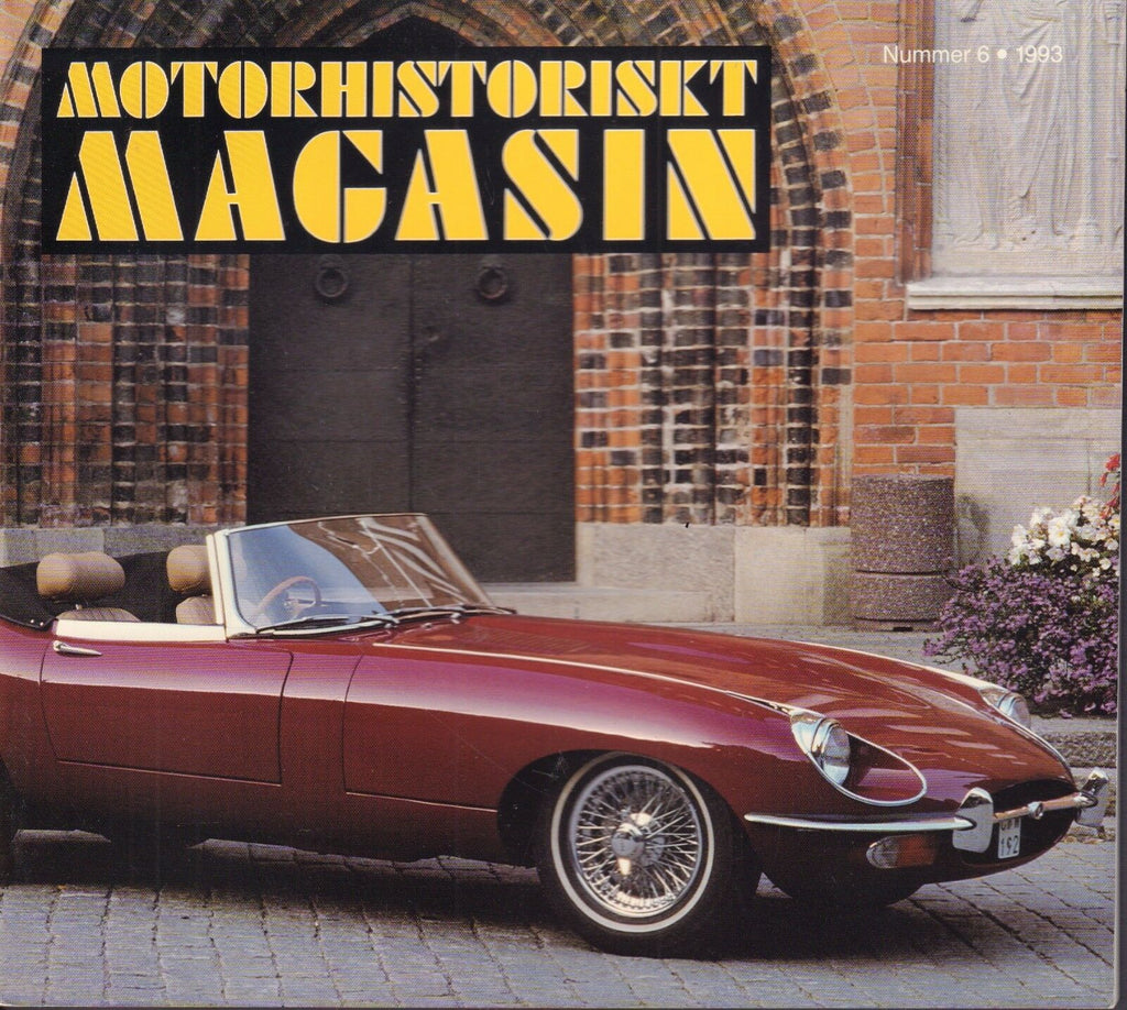 Motorhistoriskt Magasin Swedish Car Magazine #6 1993 Jag E-Type 031617nonDBE