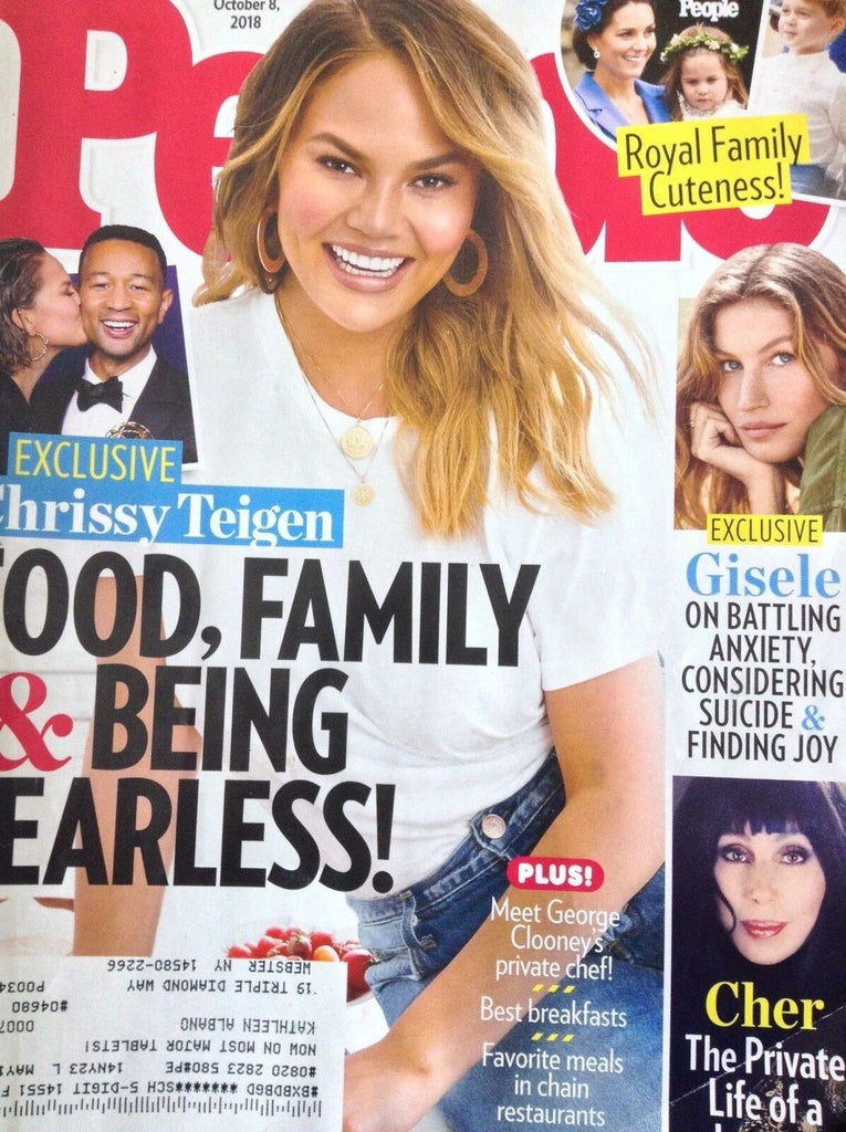 People Magazine Chrissy Teigen October 8, 2018 120118nonrh