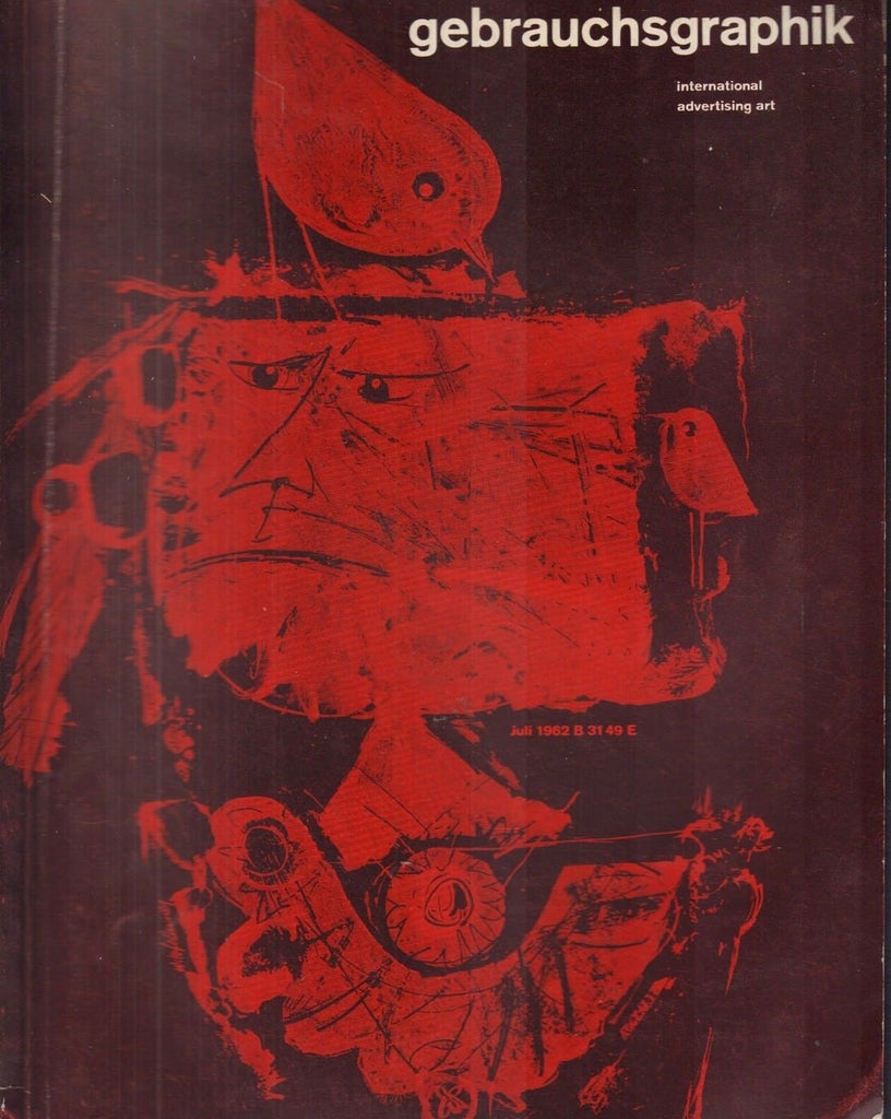 Gebrauchsgraphik German Art Magazine Advertising Art July 1962 032118nonr