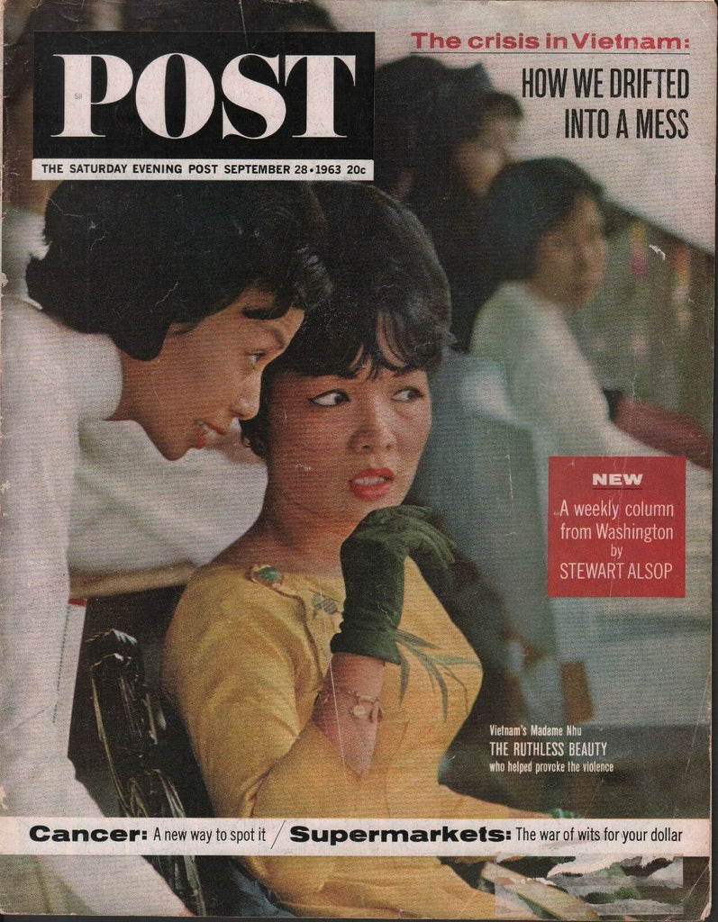 Saturday Evening Post September 28 1963 Madame Nhu Stewart Alsop 102518DBPost