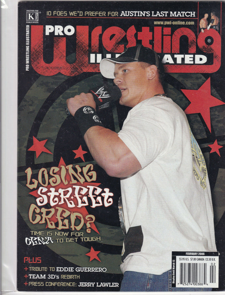 Pro Wrestling Illustrated John Cena Eddie Guerrero February 2006 052419nonr