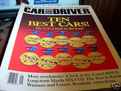 Car and Driver Magazine 1/1993 Ten Best Cars
