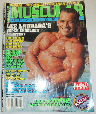 Muscular Development Magazine Lee Labrada April 1993 112514R