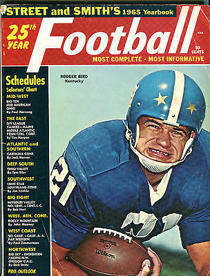 Street and Smith's 1965 Yearbook Football Roger Bird Kentucky VG 042116jhe