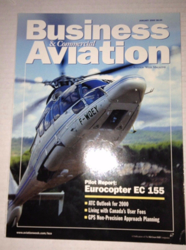 Business & Commercial Aviation Magazine Eurocopter January 2000 FAL 111716RH