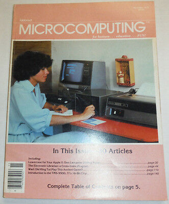 Kilobaud Microcomputing Magazine Lowercase Apple II November 1979 112014R