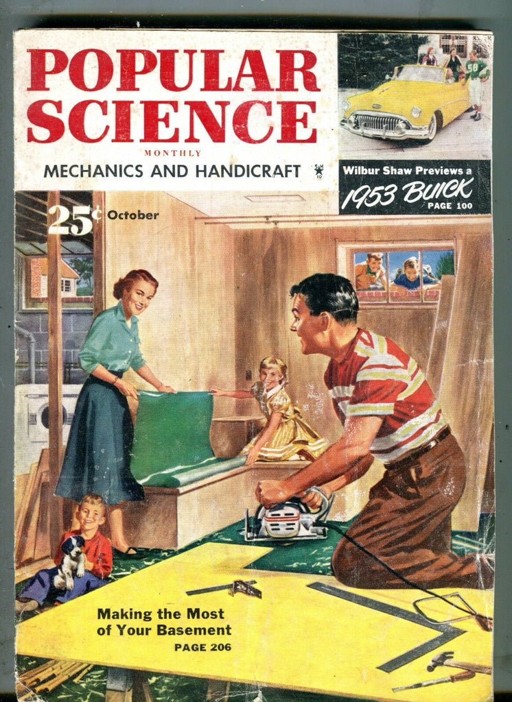 Popular Science Magazine October 1952 The Most Of Your Basement 071017nonjhe