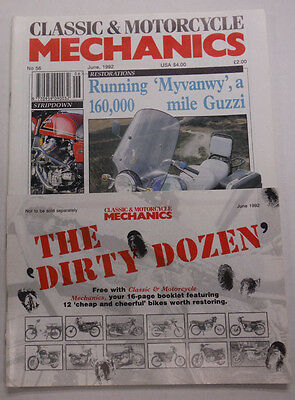 Classic & Motorcycle Mechanics Magazine The Dirty Dozen June 1992 012615R