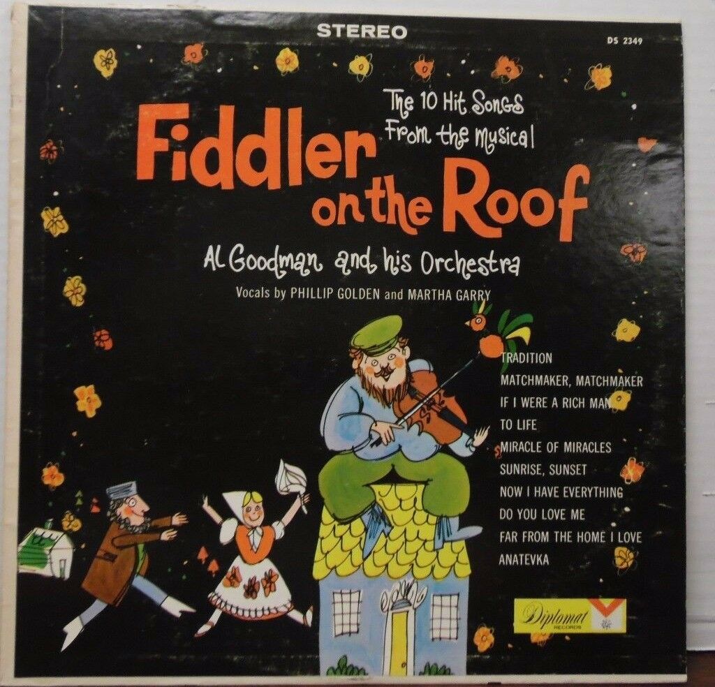 The 10 Hit Songs from the musical Fiddler on the Roof 33RPM 092416LLE #2