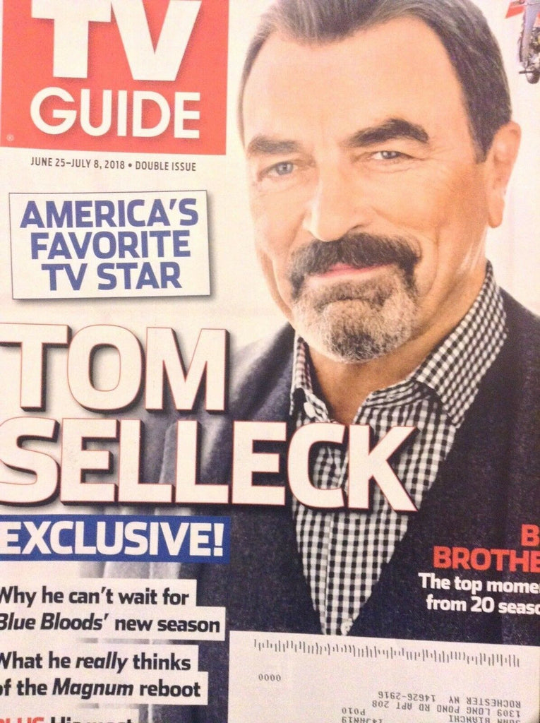 Tv Guide Magazine Tom Selleck June/July 2018 071718nonrh