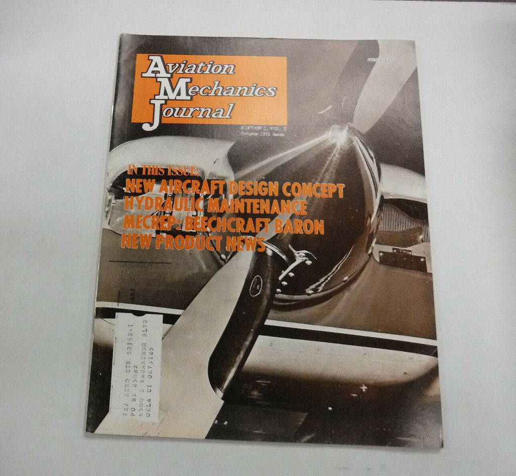 Aviation Mechanics Journal Magazine Aircraft Design October 1971 FAL FAA 110216R