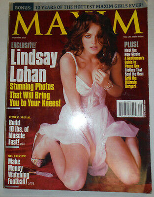 Maxim Magazine Lindsay Lohan September 2007 NO ML 031815R