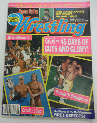 Inside Wrestling Magazine Sting & Lex Luger September 1988 062615R