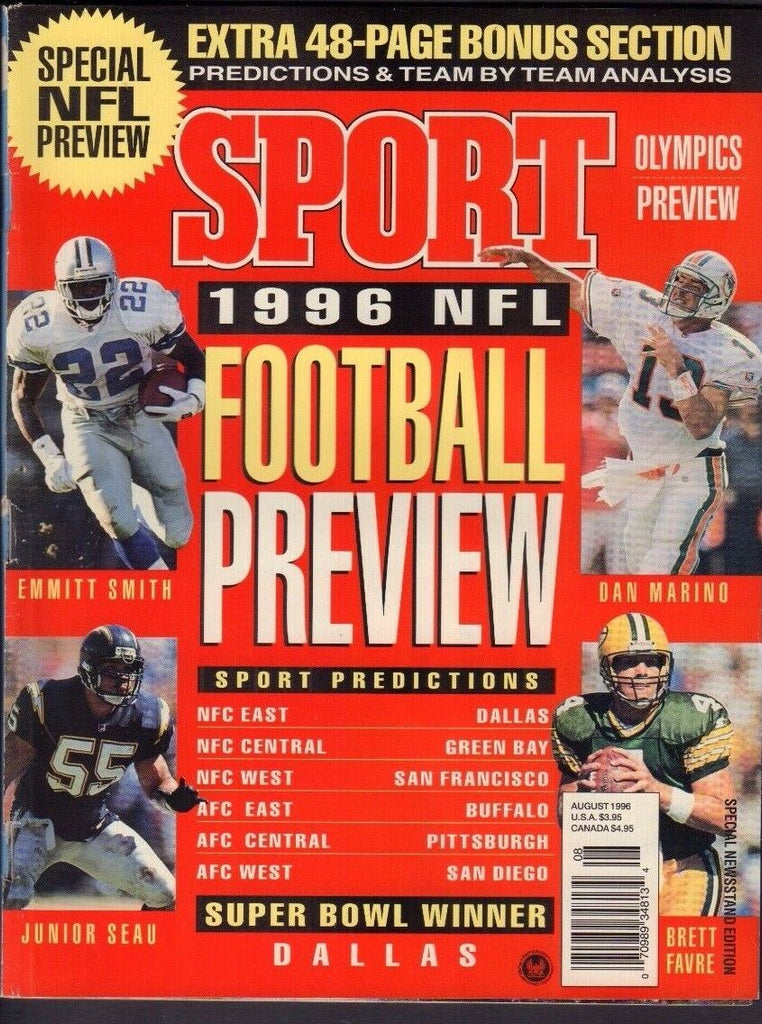 Sport Magazine 1996 NFL Football Preview Emmitt Smith 071717nonjhe