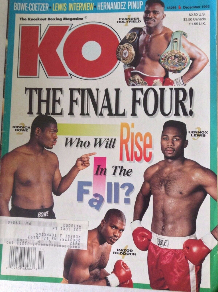 KO Magazine Riddick Bowe Lennox Lewis December 1992 081617nonrh2