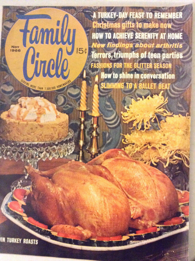 Family Circle Magazine Twin Turkey Roast Feast November 1966 081017nonrh