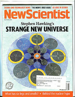 New Scientist Magazine April 22-28 2006 Stephen Hawking EX 072216jhe