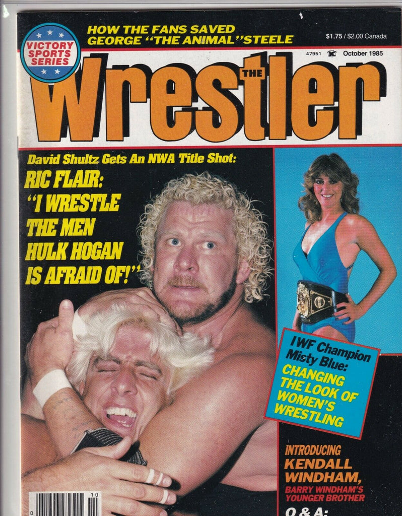The Wrestler Magazine Ric Flair Hulk Hogan Misty Blue October 1985 062319nonr